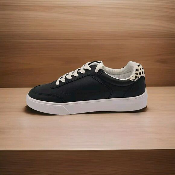 Official Program Sneakers Black/Leopard Print Women's Size 7.5M New In Box - Picture 1 of 7
